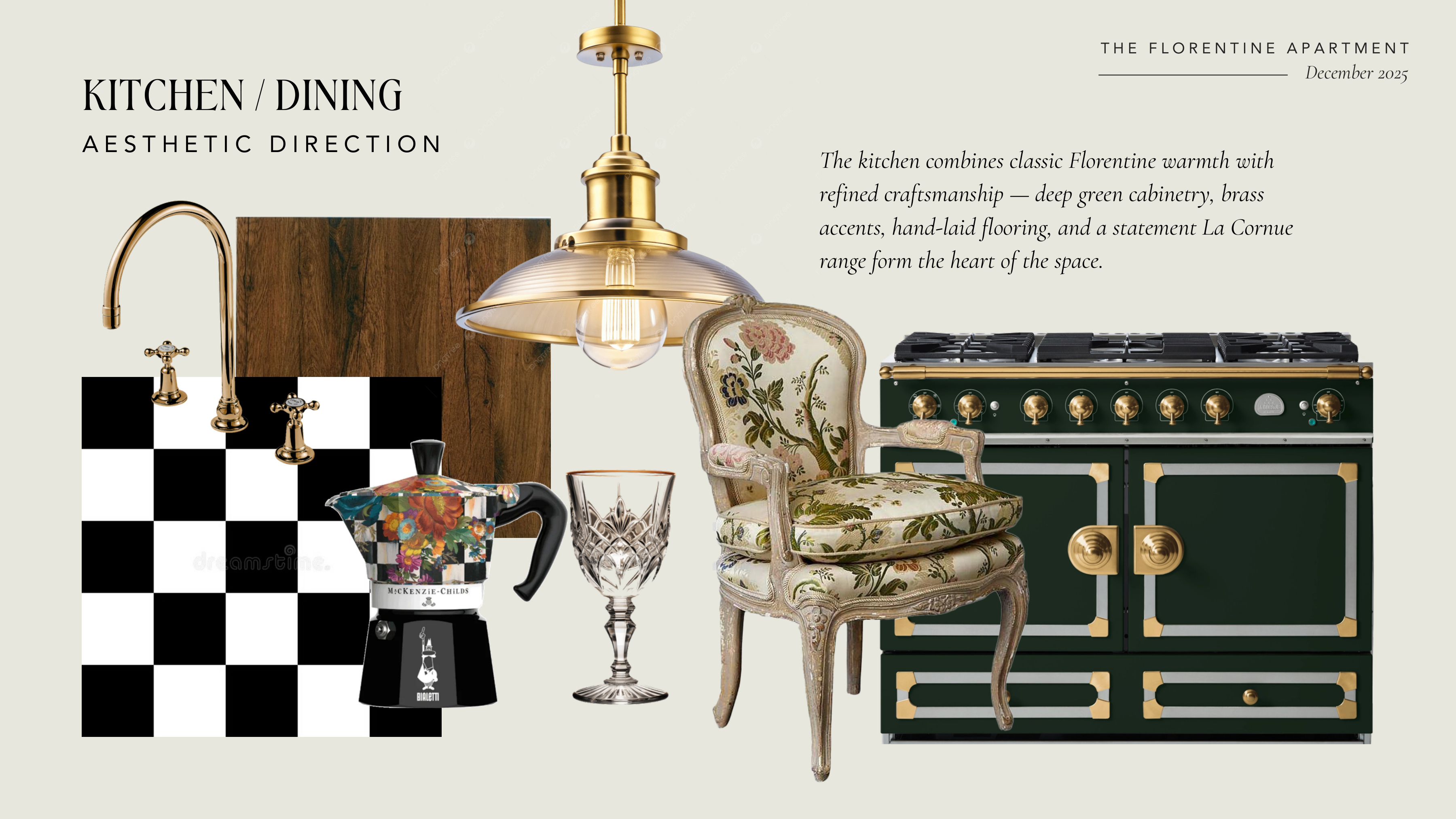 Kitchen and Dining moodboard