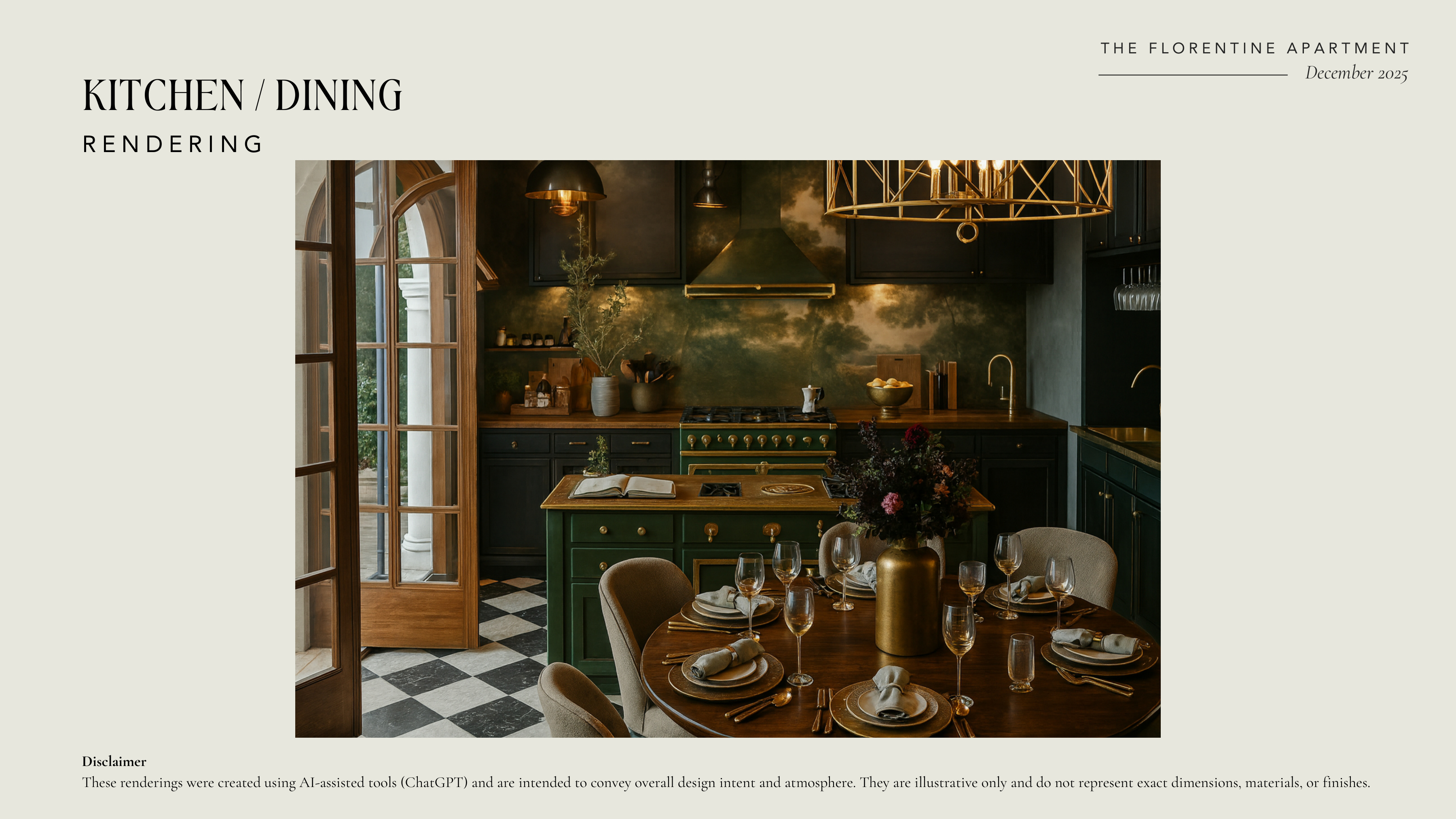 Kitchen rendering 3