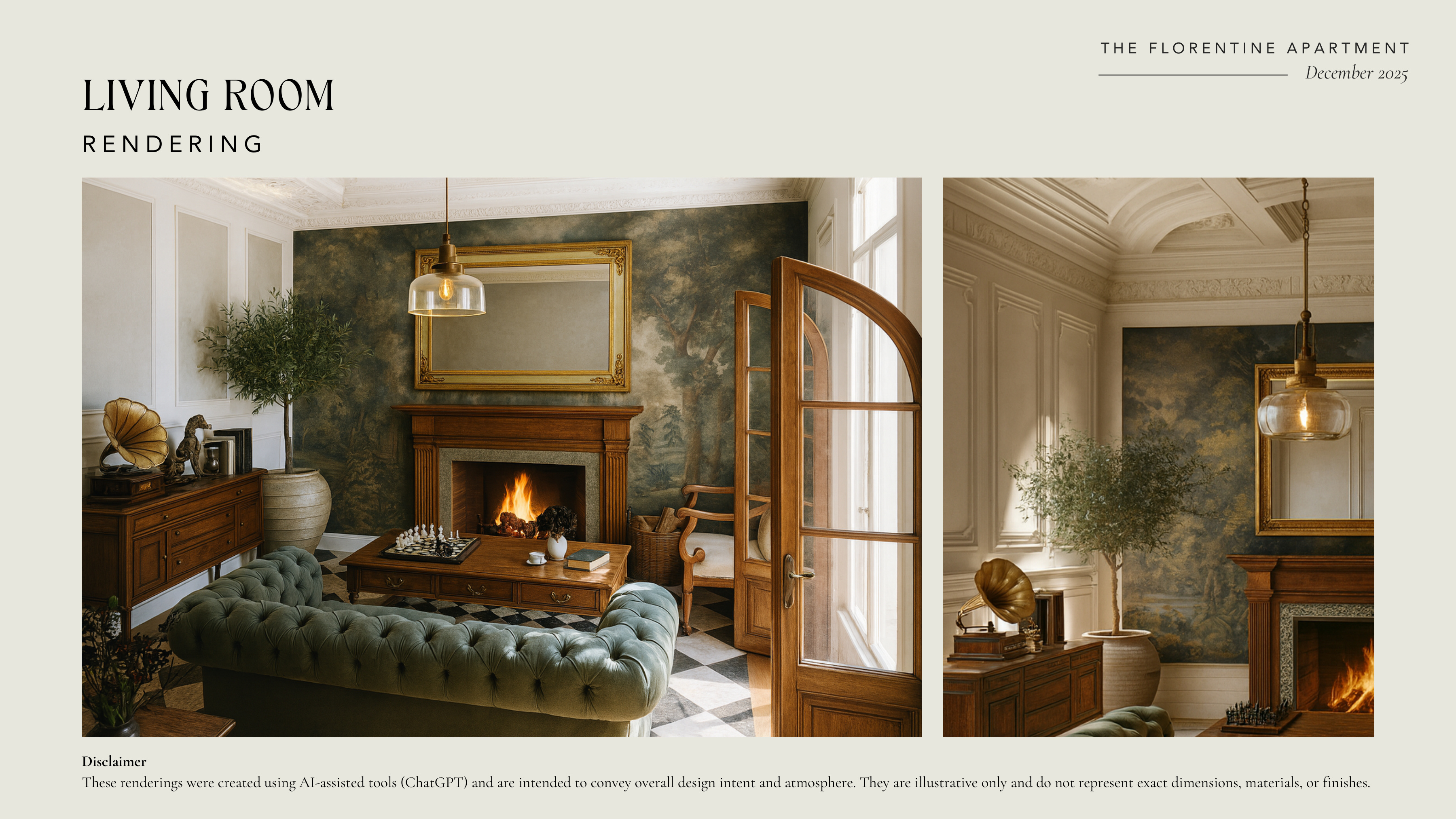 Living Room renderings