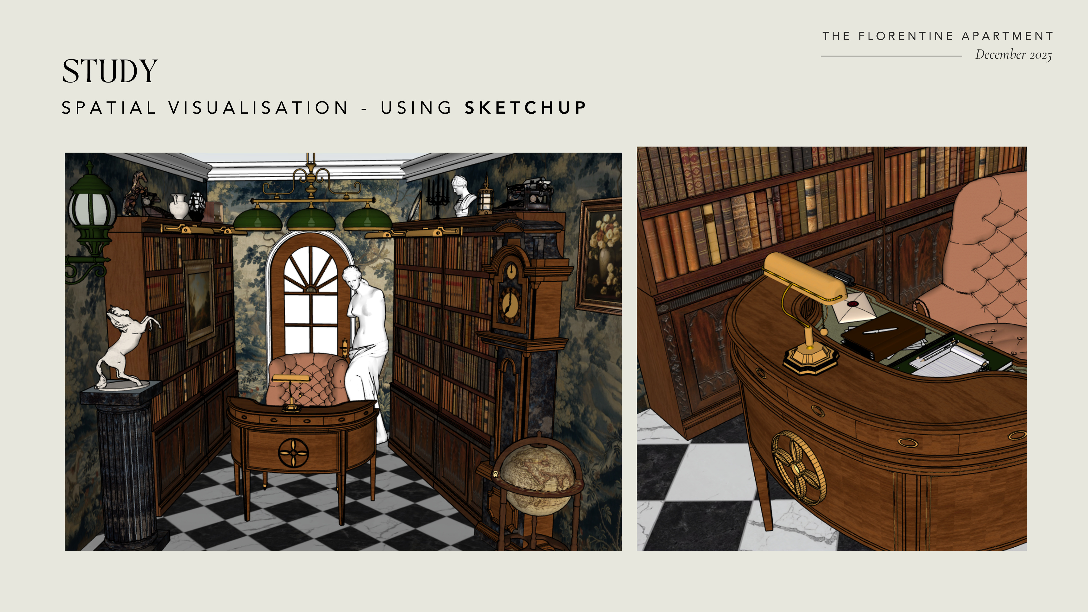 Study spatial drawing