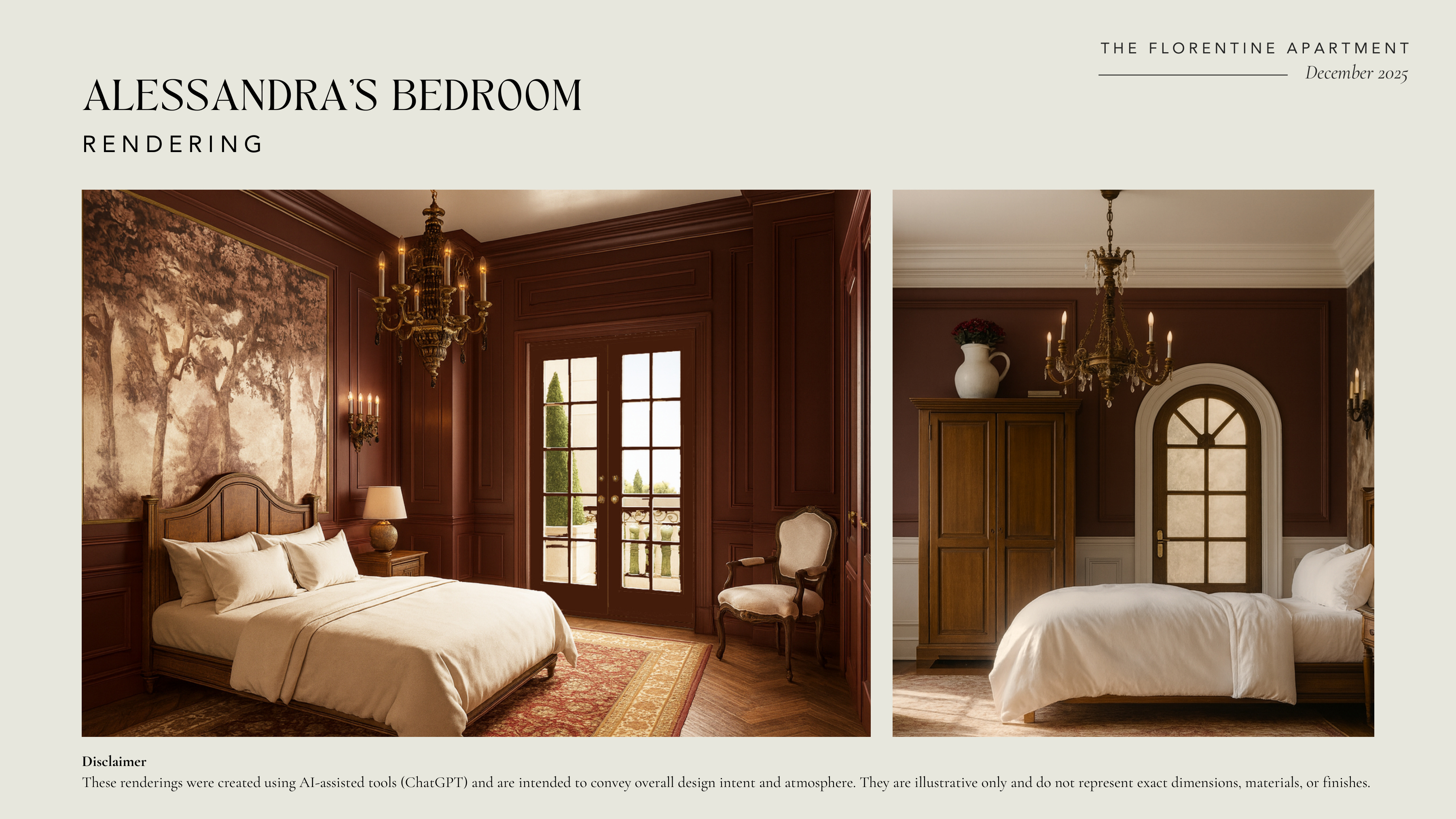 Alessandra's Bedroom rendering