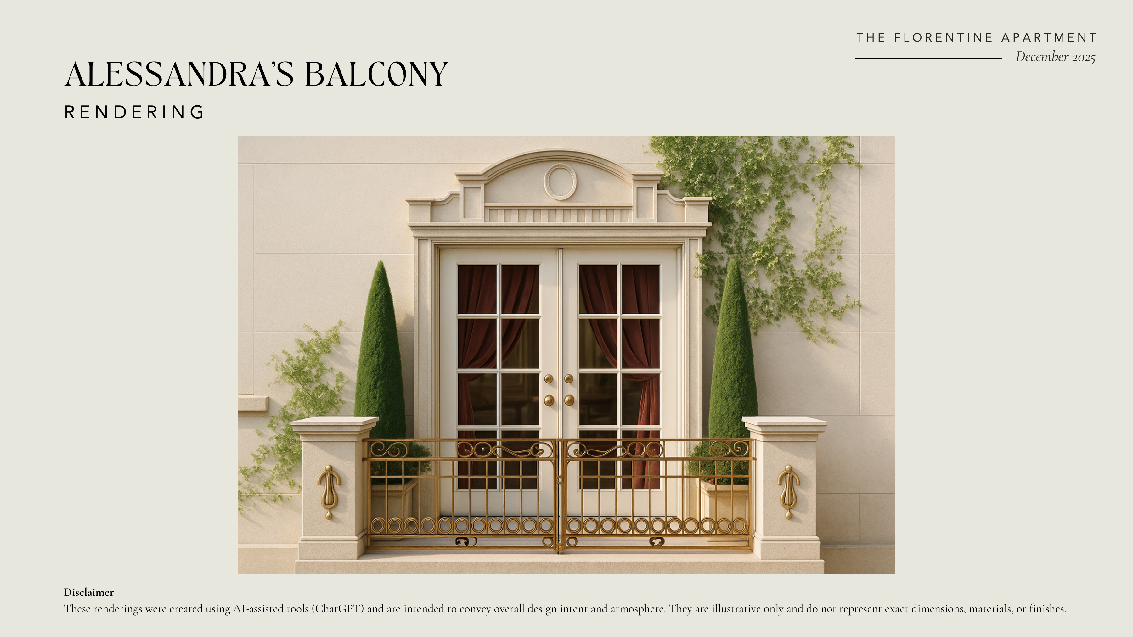 Alessandra's Bedroom rendering