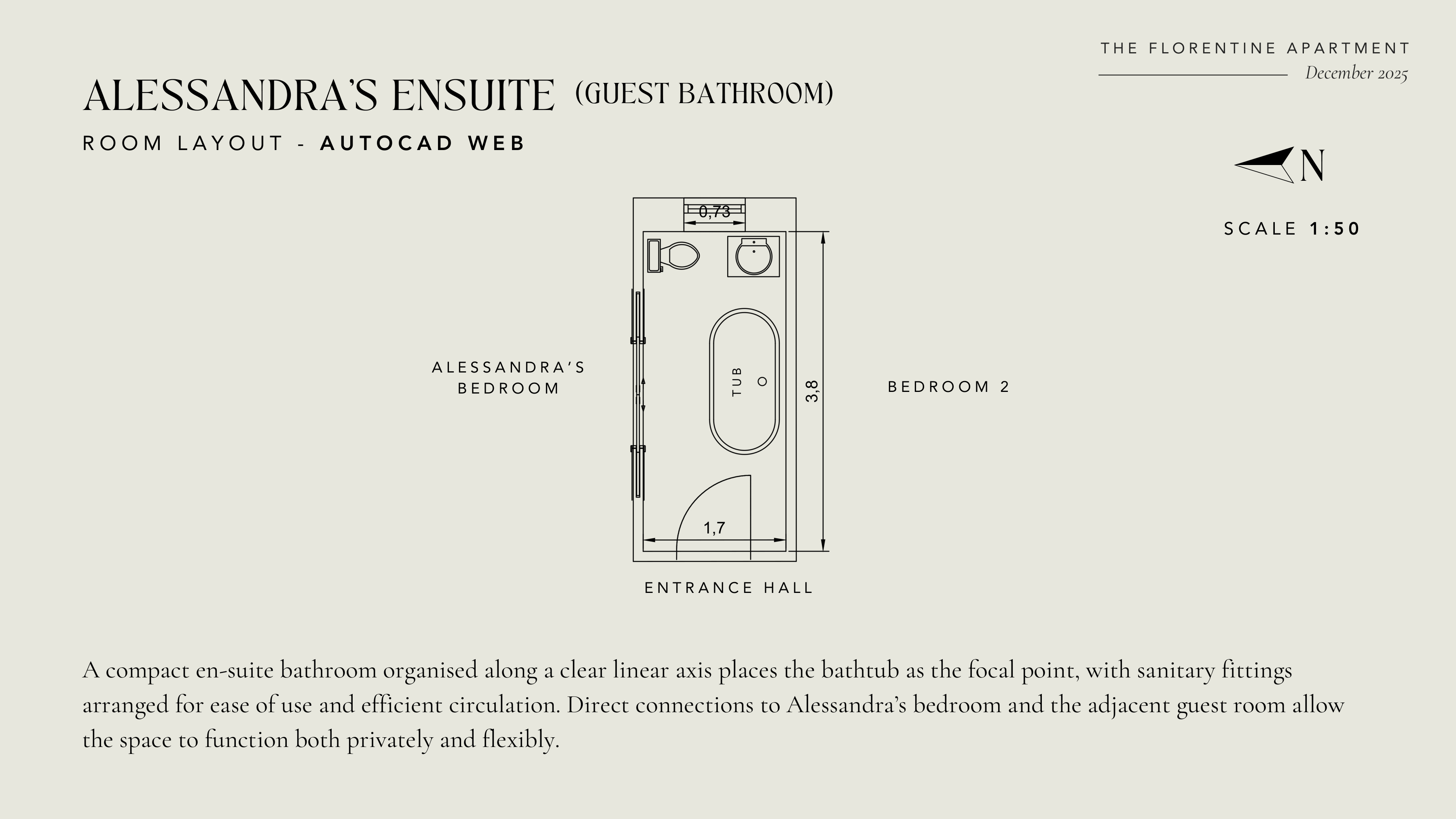 Alessandra's Ensuite floor plan