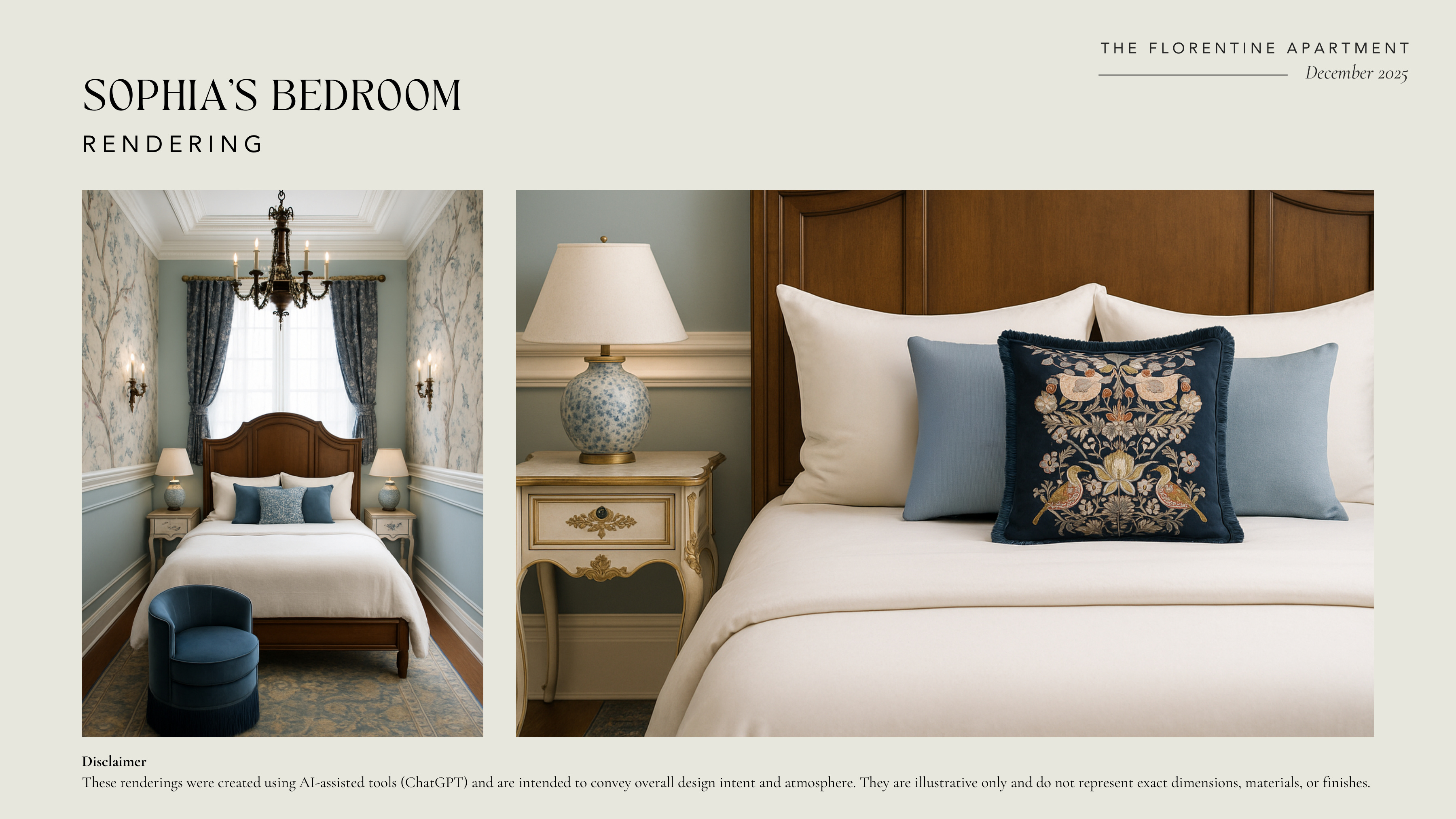 Sofia's Bedroom renderings