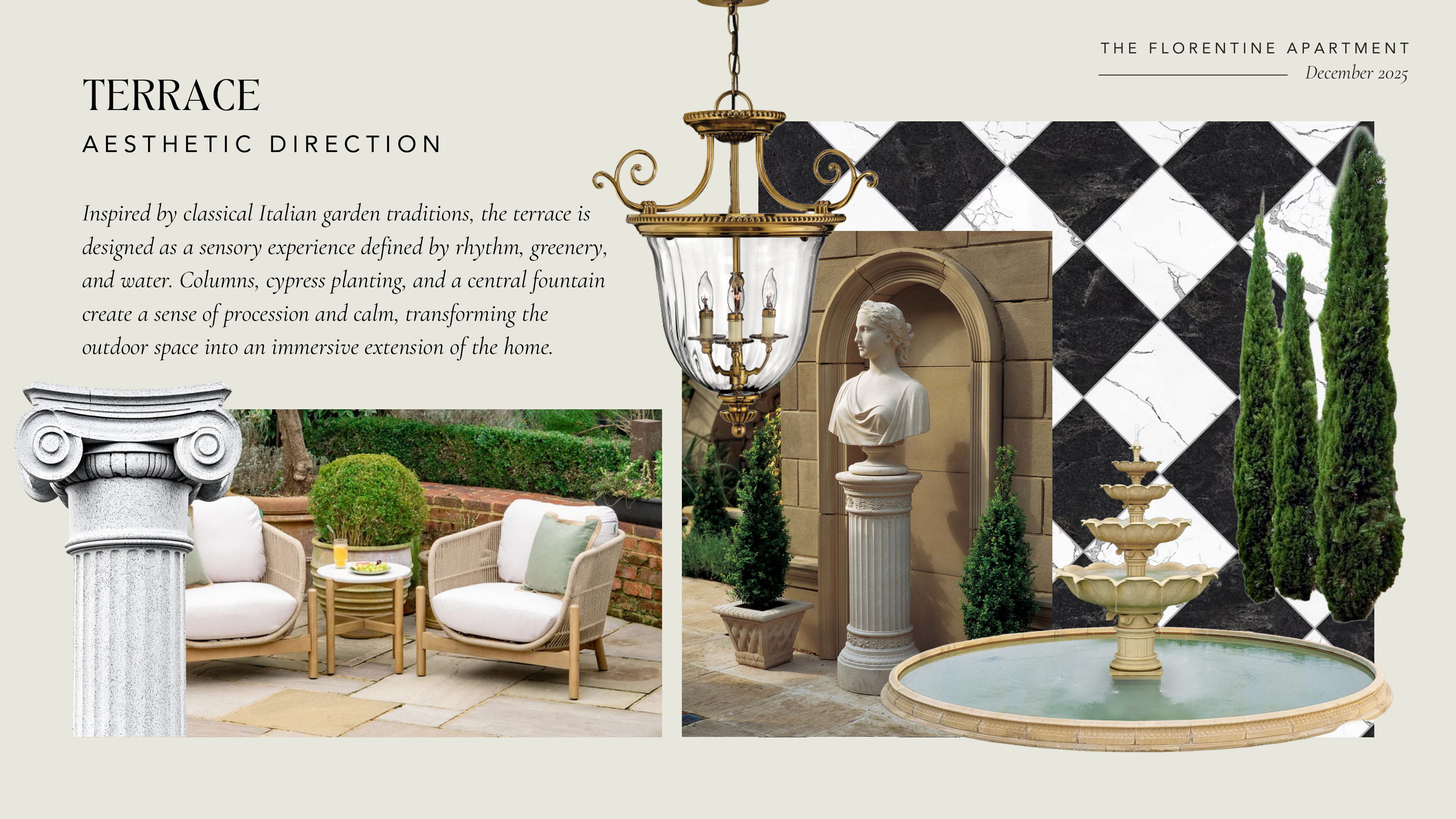 Terrace moodboard